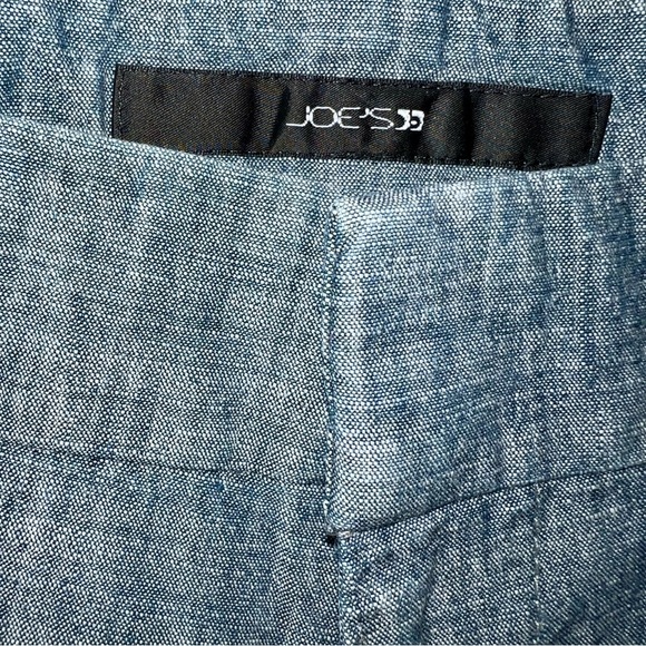 Low Waisted Wide Leg Chambray Pants - Picture 5 of 9